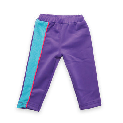 Personal Best purple and blue track pants fits all 18 inch dolls.