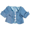 Pioneer Quebecoise 8-piece heritage outfit blue lace-up chemise fits all 18 inch dolls.