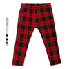 Rockin' Couture black and red plaid pants and  button wrist band fits all 18 inch dolls.