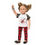 Rockin' Couture black and red plaid pants, white rock n' roll graphic t-shirt with sequin sleeves, and button wrist band fits all 18 inch dolls. 