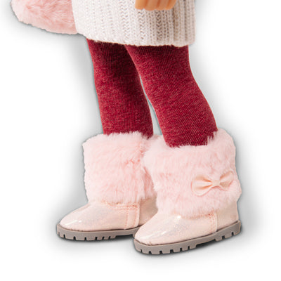 Think Pink Purse and Boots Set for 18 Inch Dolls