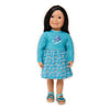 Cute 18-inch doll dress can be worn with sandals.  Fits all 18" dolls including American dolls.