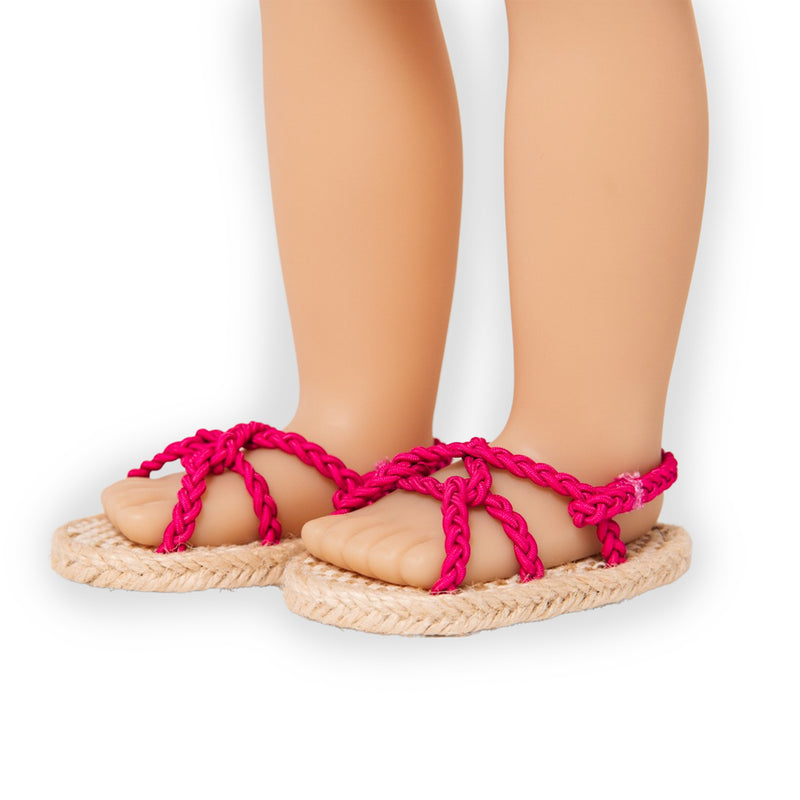 Sizzling summer sandals for 18 inch dolls