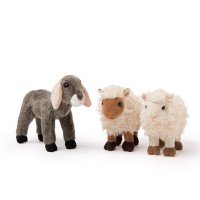 The Empress, Kam and Loops plush goat and 2 sheep set for all 18 inch dolls.