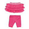 Tutu Cute pink ruffled skirt, and pink knee-length tights all 18 inch dolls.