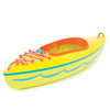 Yellow, green, orange and blue kayak fits all 18 inch dolls.