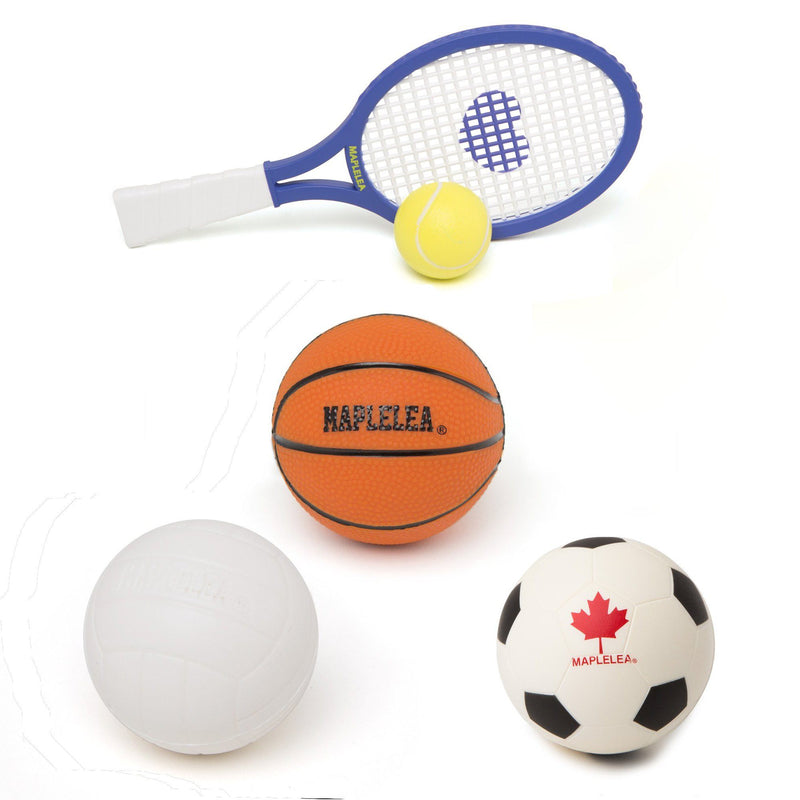 basketball volleyball soccer ball tennis ball tennis racquet for 18 inch dolls