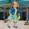 Maplelea's Leonie wearing Beaux-Arts outfit. Fits all 18 inch dolls.