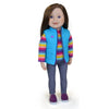 Maplelea 18 inch doll with long brown hair blue eyes and light skin