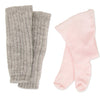 Pirouettes and Plies 10-piece ballet set grey leg warmers, pink tights fits all 18 inch dolls.