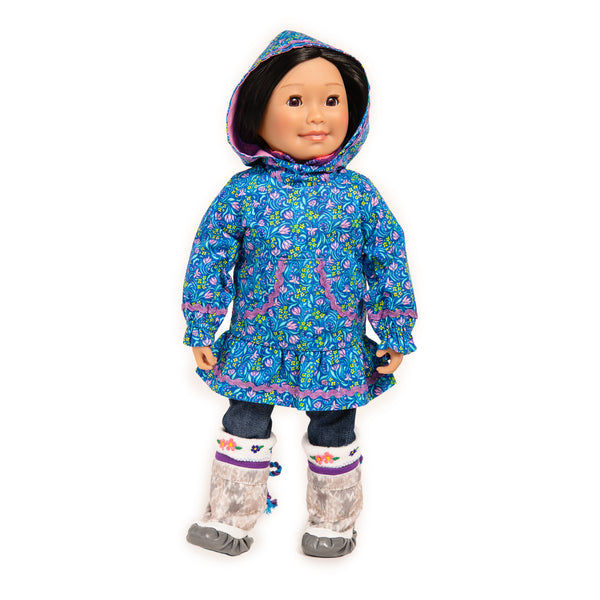Saila's Kuspuk - Traditional Inuit Garment for 18-inch Dolls